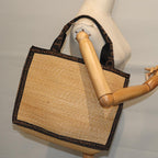 FENDI Tote Bag Raffia Beige71921