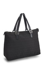 Fendi,  Black Zucchino Canvas Tote Small, Black