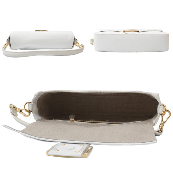 Fendi Baguette Bag White Canvas 8BR600