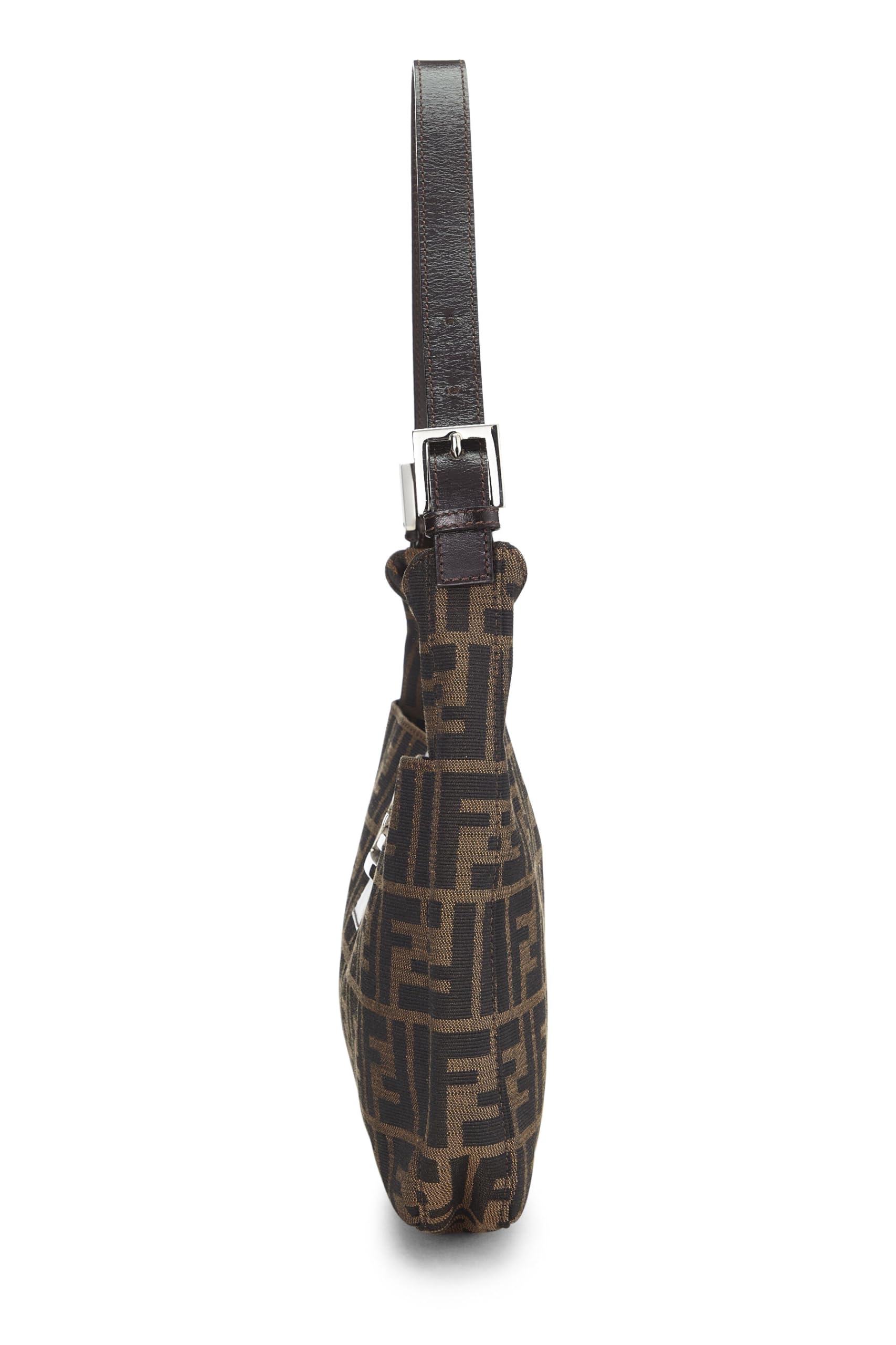 Fendi,  Brown Zucca Canvas Shoulder Bag, Brown