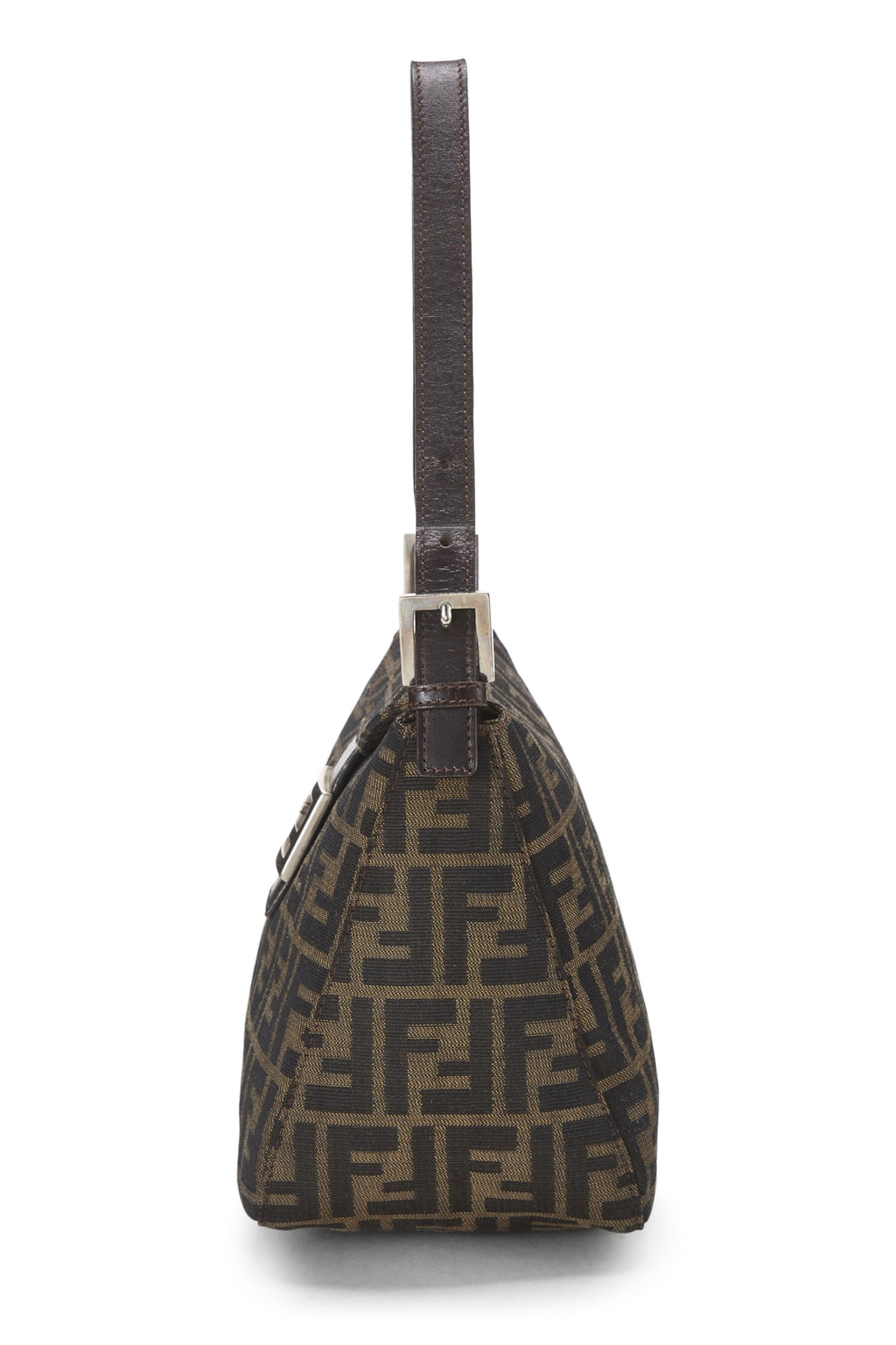 Fendi,  Brown Zucca Canvas Shoulder Bag, Brown