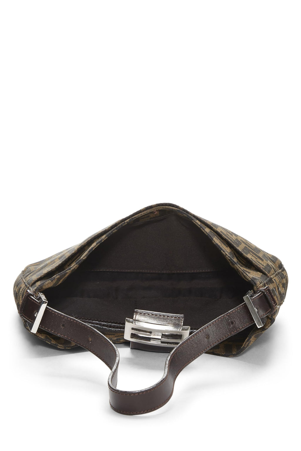 Fendi,  Brown Zucca Canvas Shoulder Bag, Brown