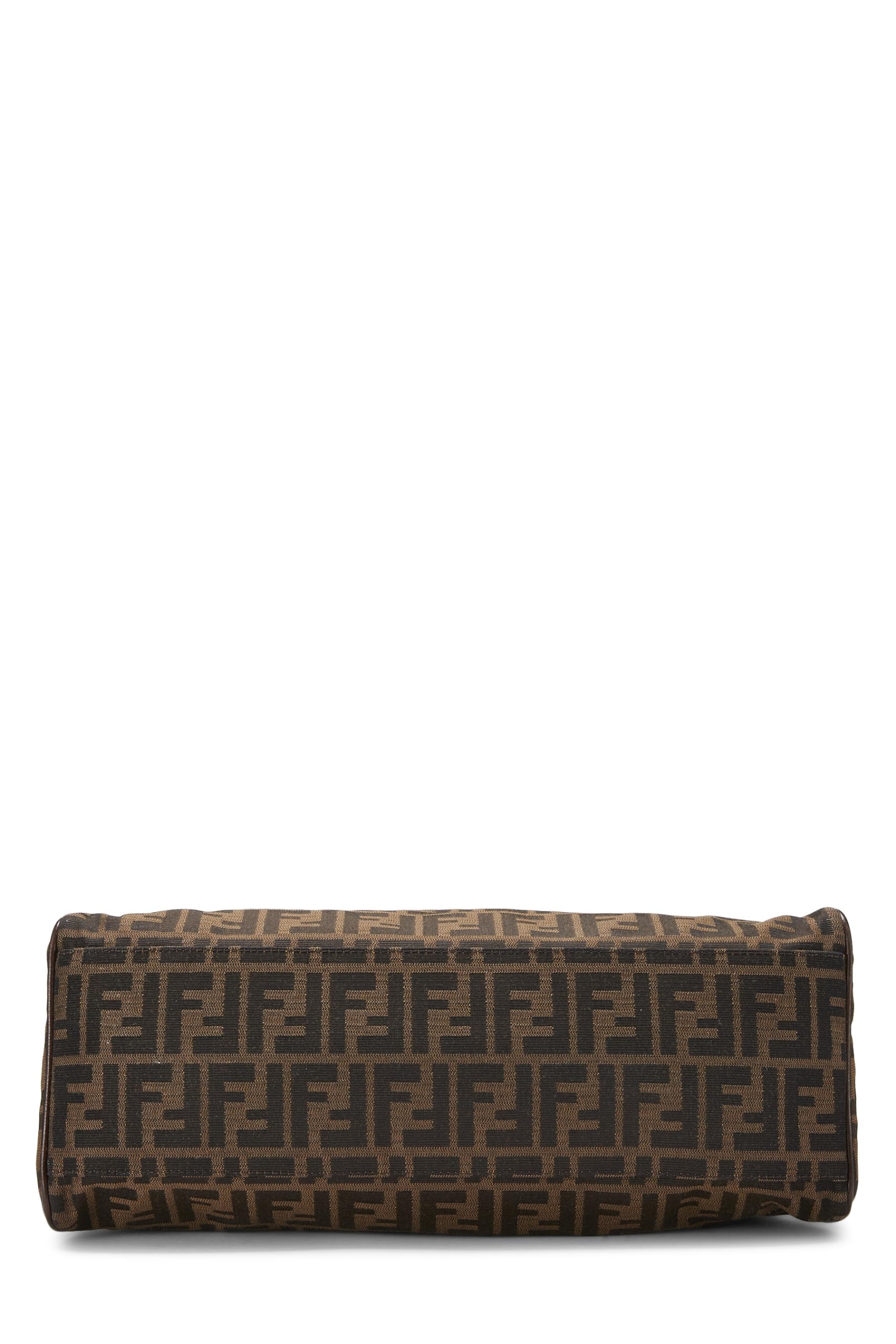 Fendi,  Brown Zucca Velour Bag Du Jour Small, Brown