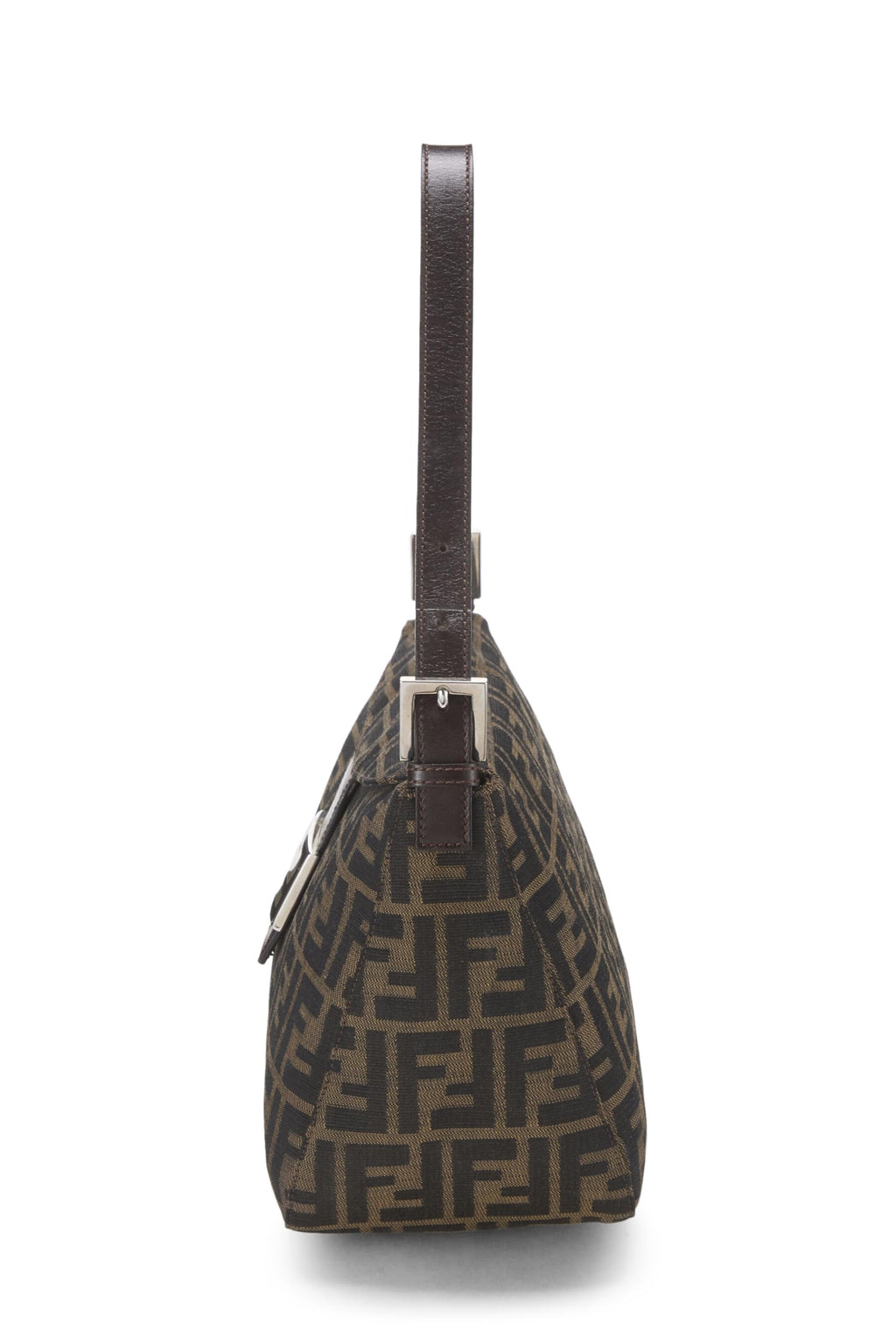 Fendi,  Brown Zucca Canvas Shoulder Bag, Brown