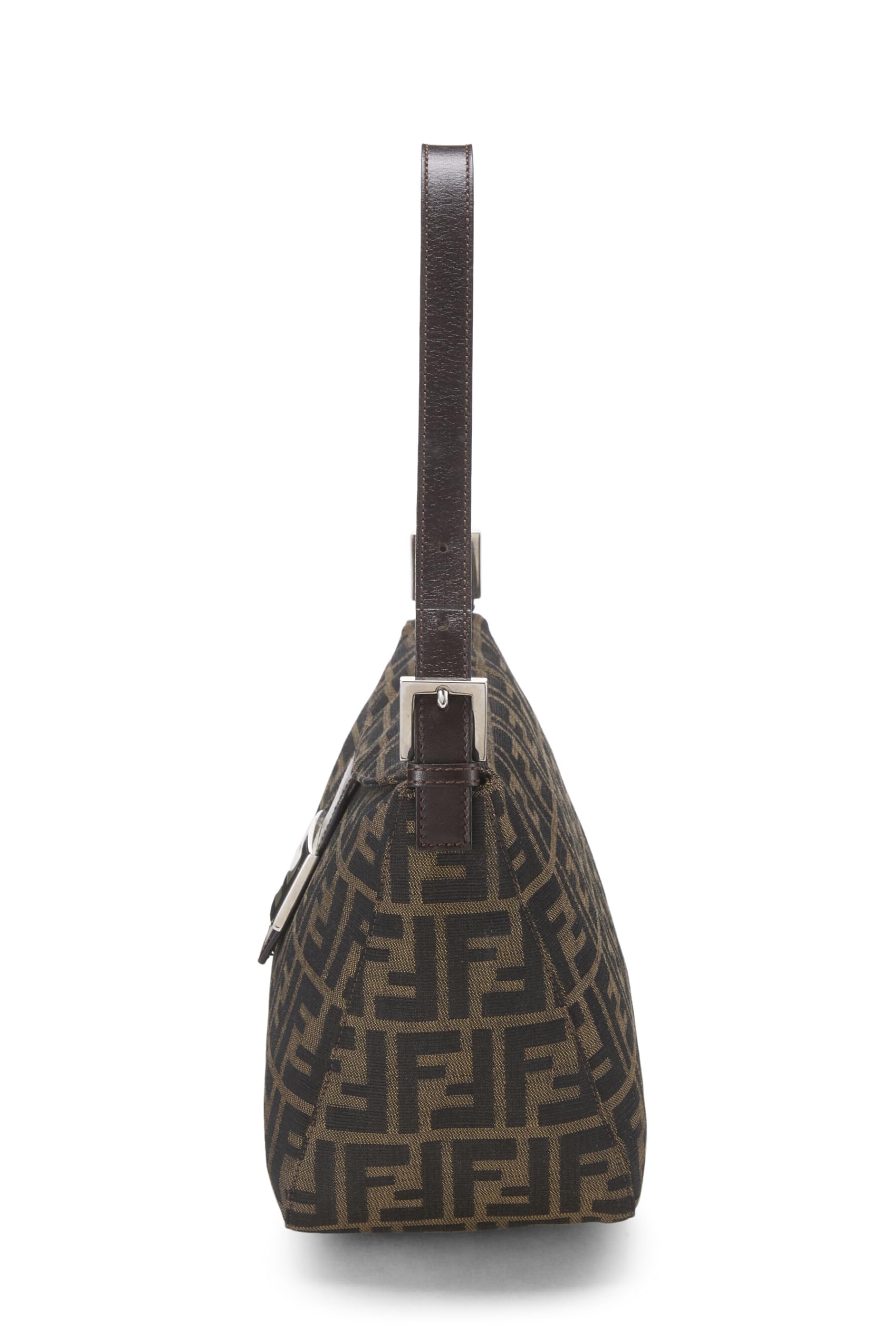 Fendi,  Brown Zucca Canvas Shoulder Bag, Brown