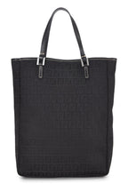 Fendi,  Black Zucchino Canvas Tote Small, Black