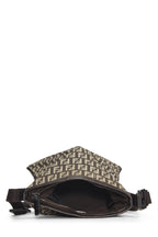 Fendi,  Brown Zucchino Canvas Crossbody, Brown