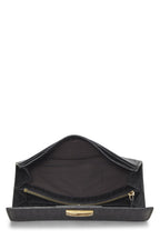 Fendi,  Black Zucchino Coated Canvas Continental Wallet, Black
