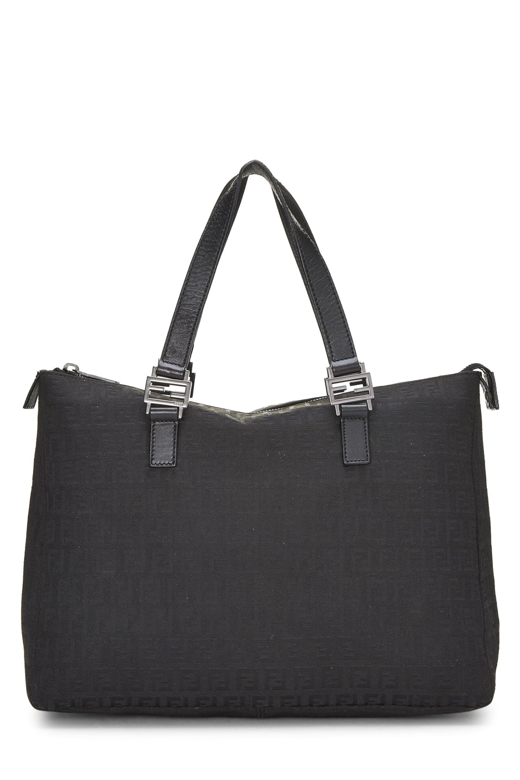 Fendi,  Black Zucchino Canvas Tote, Black