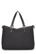Fendi,  Black Zucchino Canvas Tote, Black