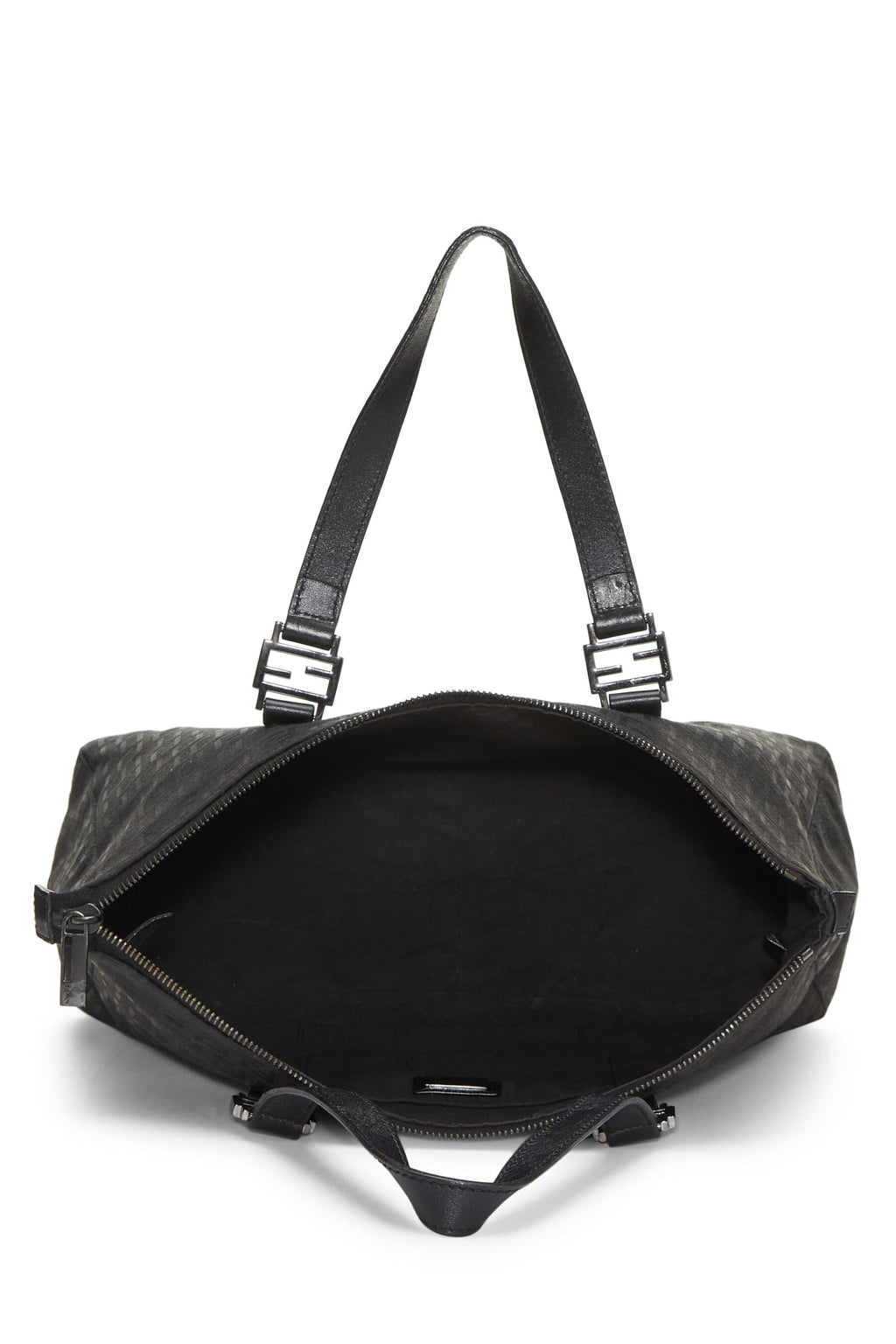 Fendi,  Black Zucchino Canvas Tote, Black