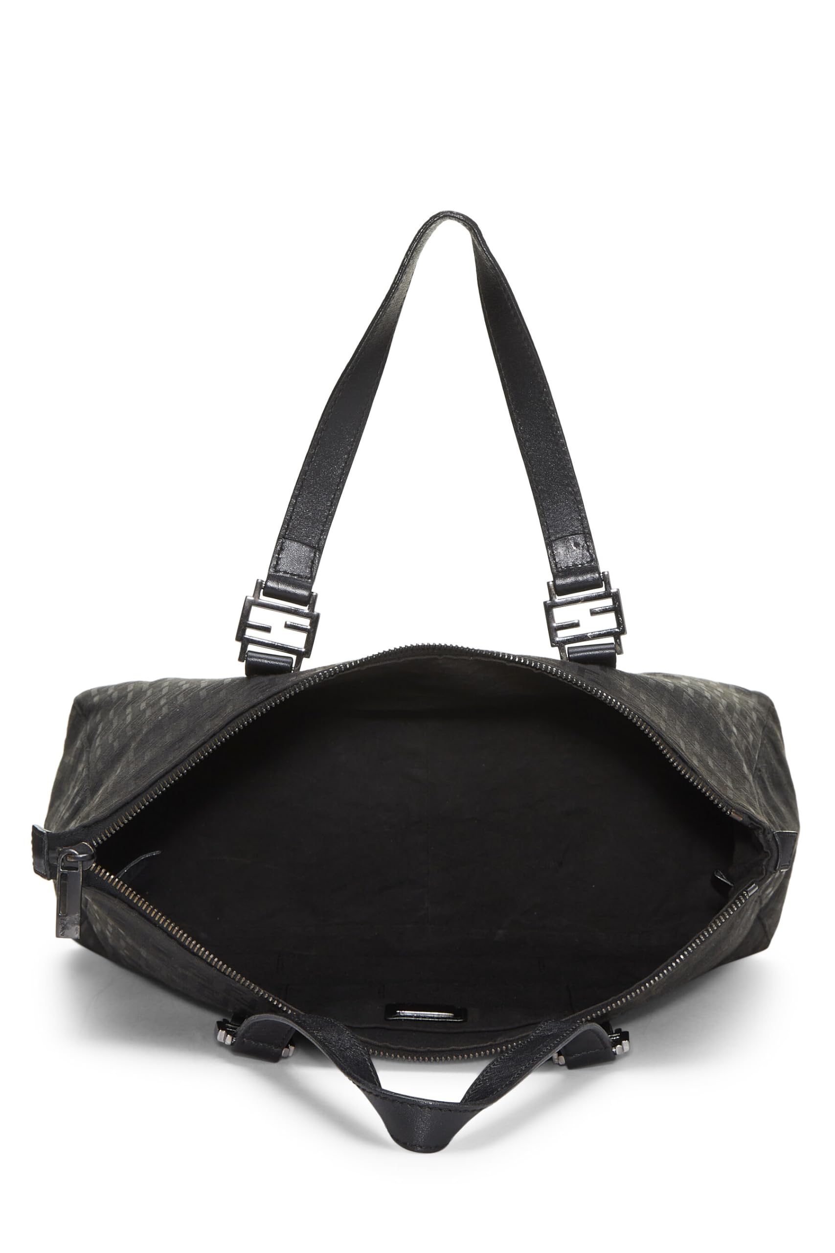 Fendi,  Black Zucchino Canvas Tote, Black