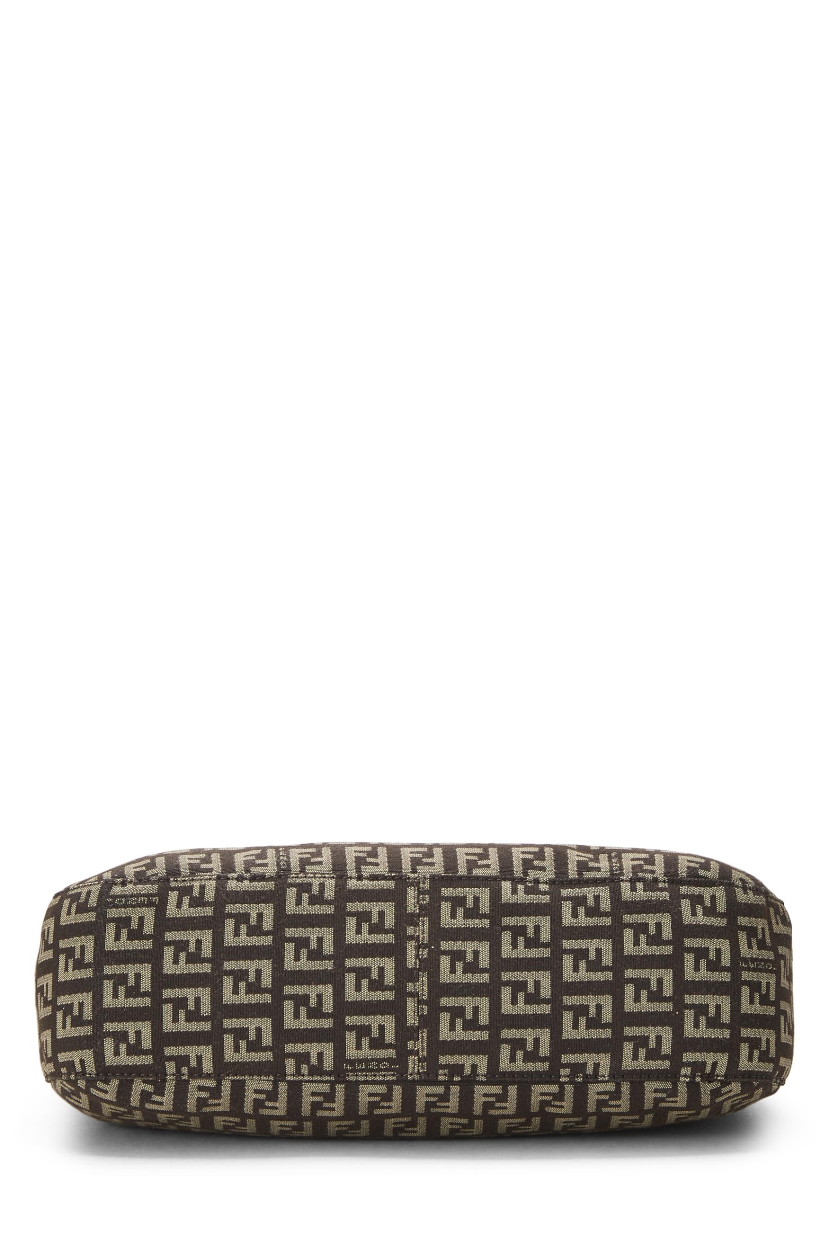Fendi,  Brown Zucchino Canvas Shoulder Bag, Brown