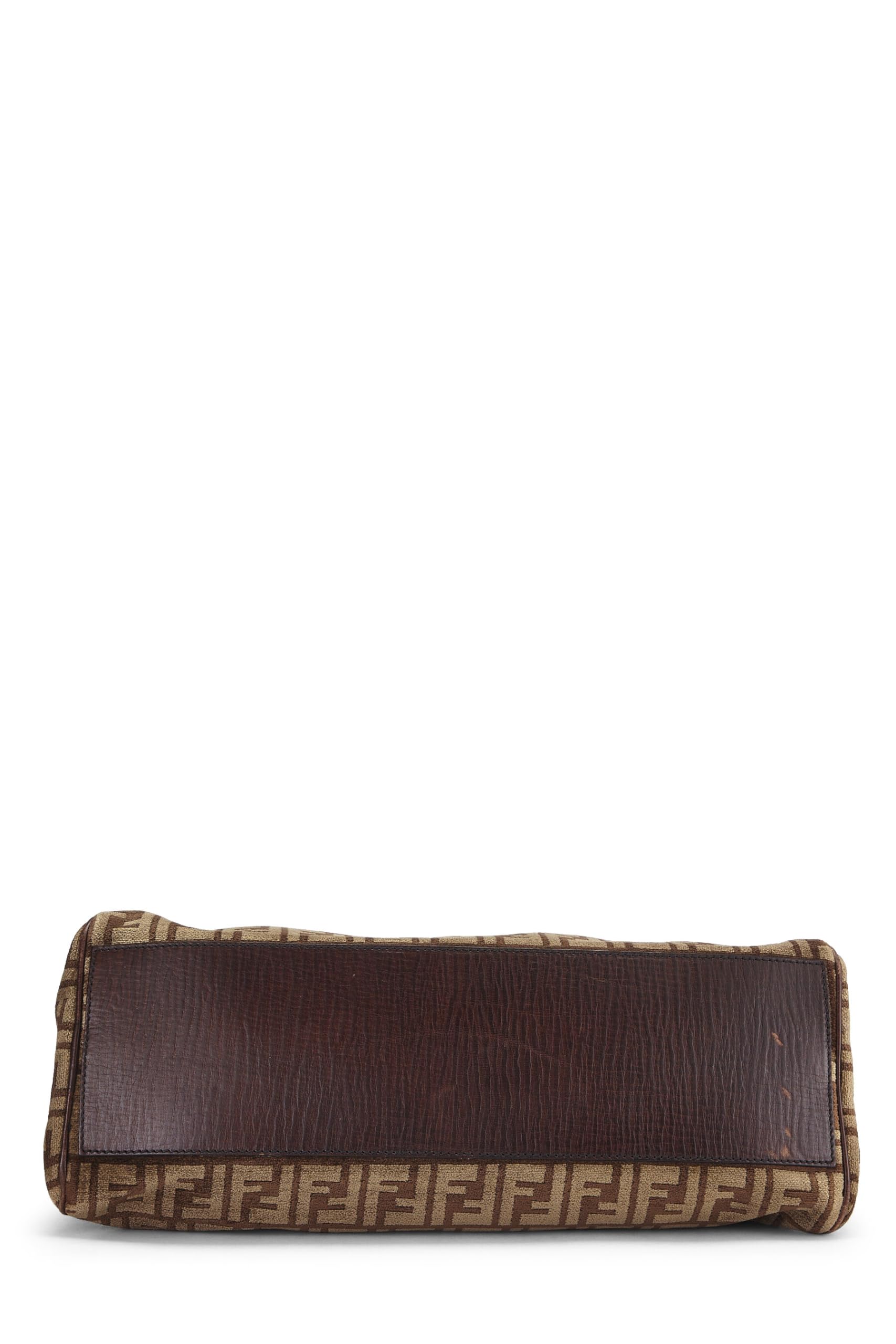 Fendi,  Brown Zucca Velour Bag Du Jour Medium, Brown