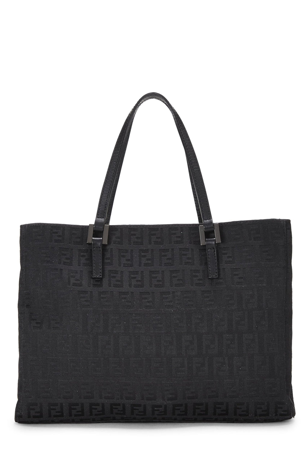 Fendi,  Pink Zucchino Canvas Tote Small, Black