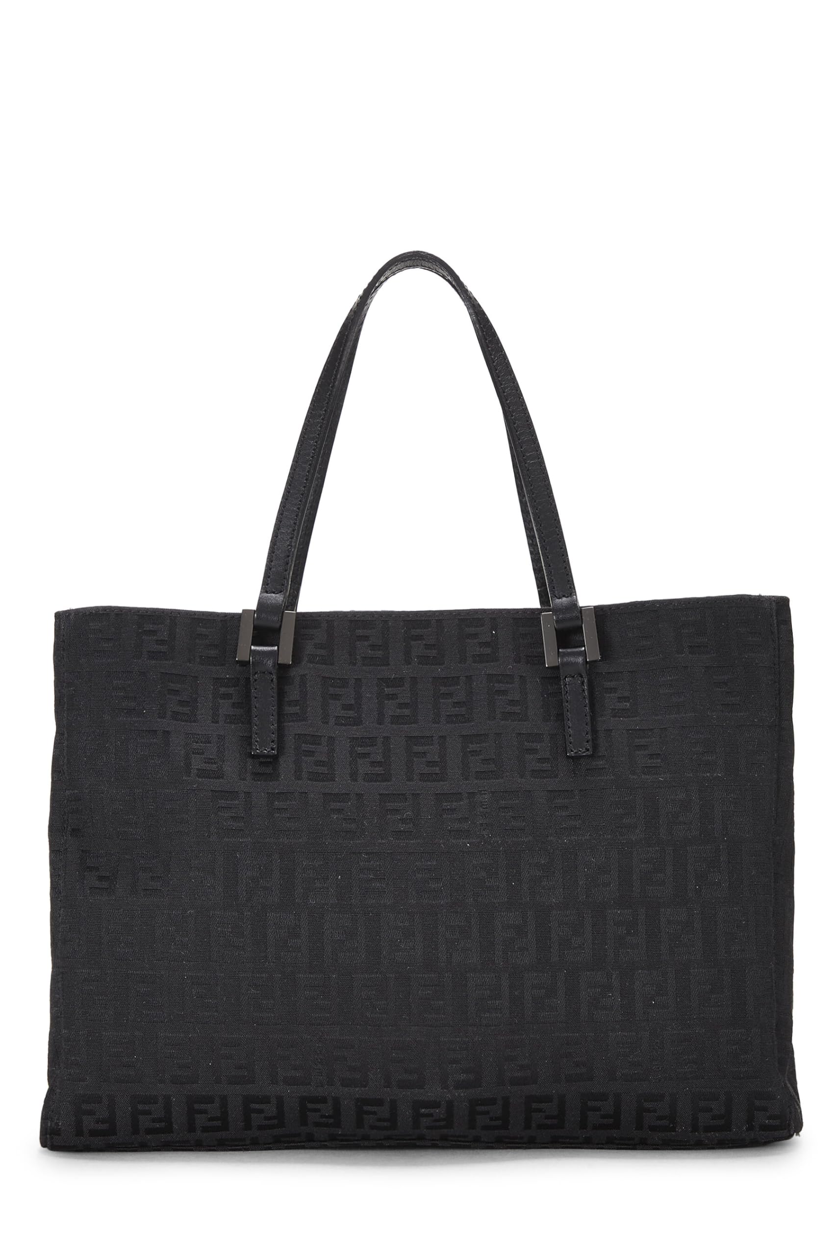 Fendi,  Pink Zucchino Canvas Tote Small, Black