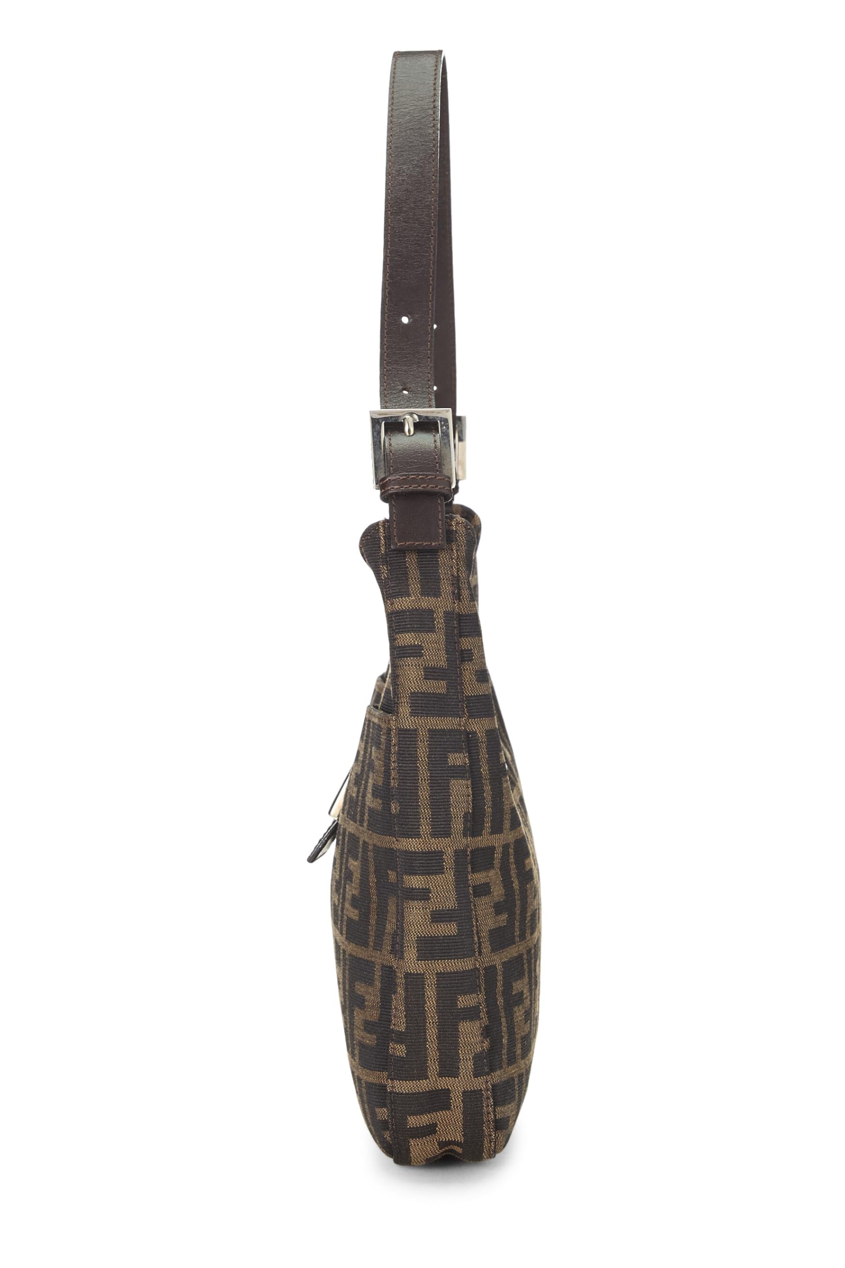 Fendi,  Brown Zucca Canvas Shoulder Bag, Brown