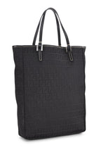 Fendi,  Black Zucchino Canvas Tote Small, Black