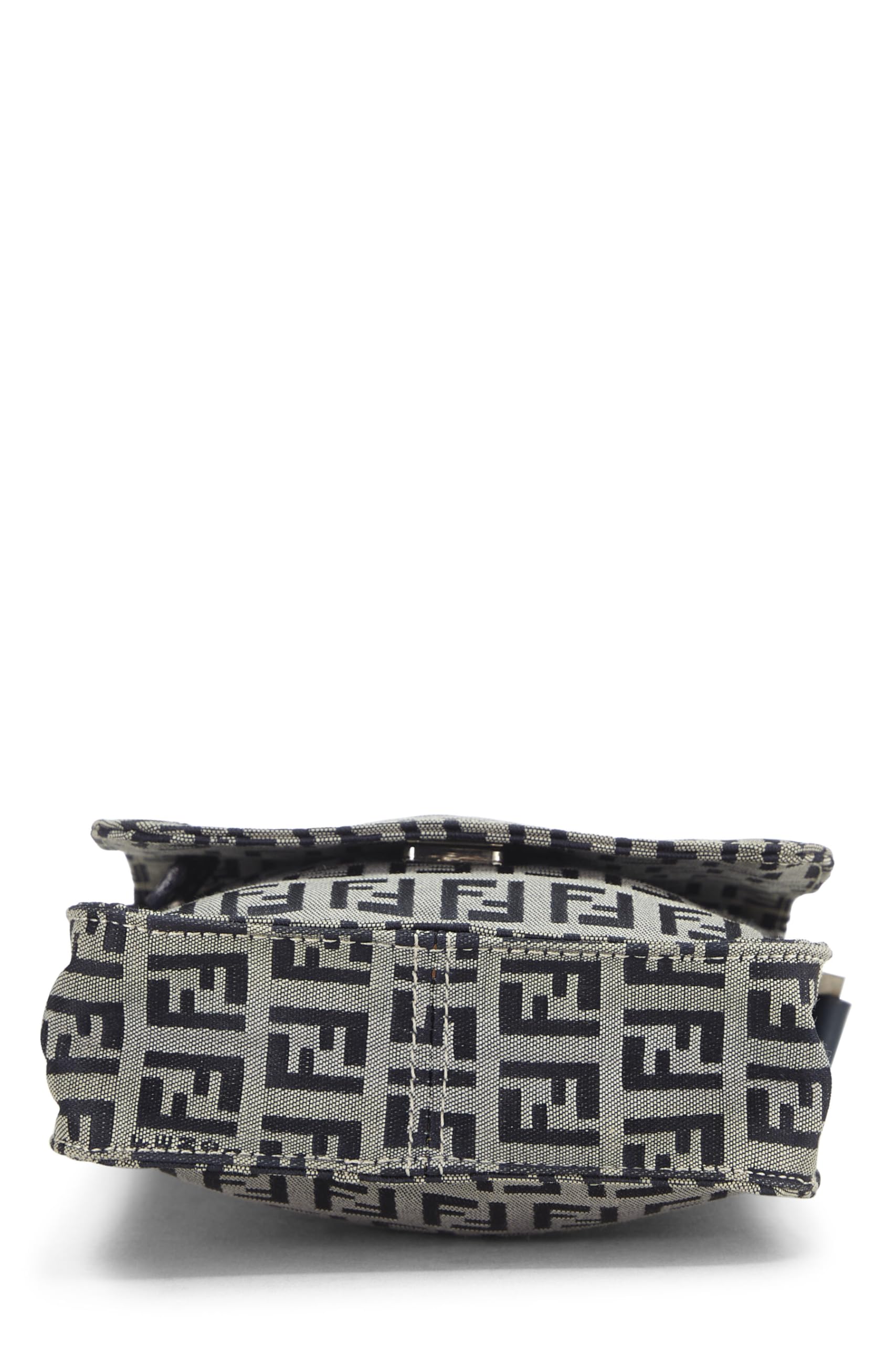 Fendi,  Navy Zucchino Canvas Messenger Bag, Navy