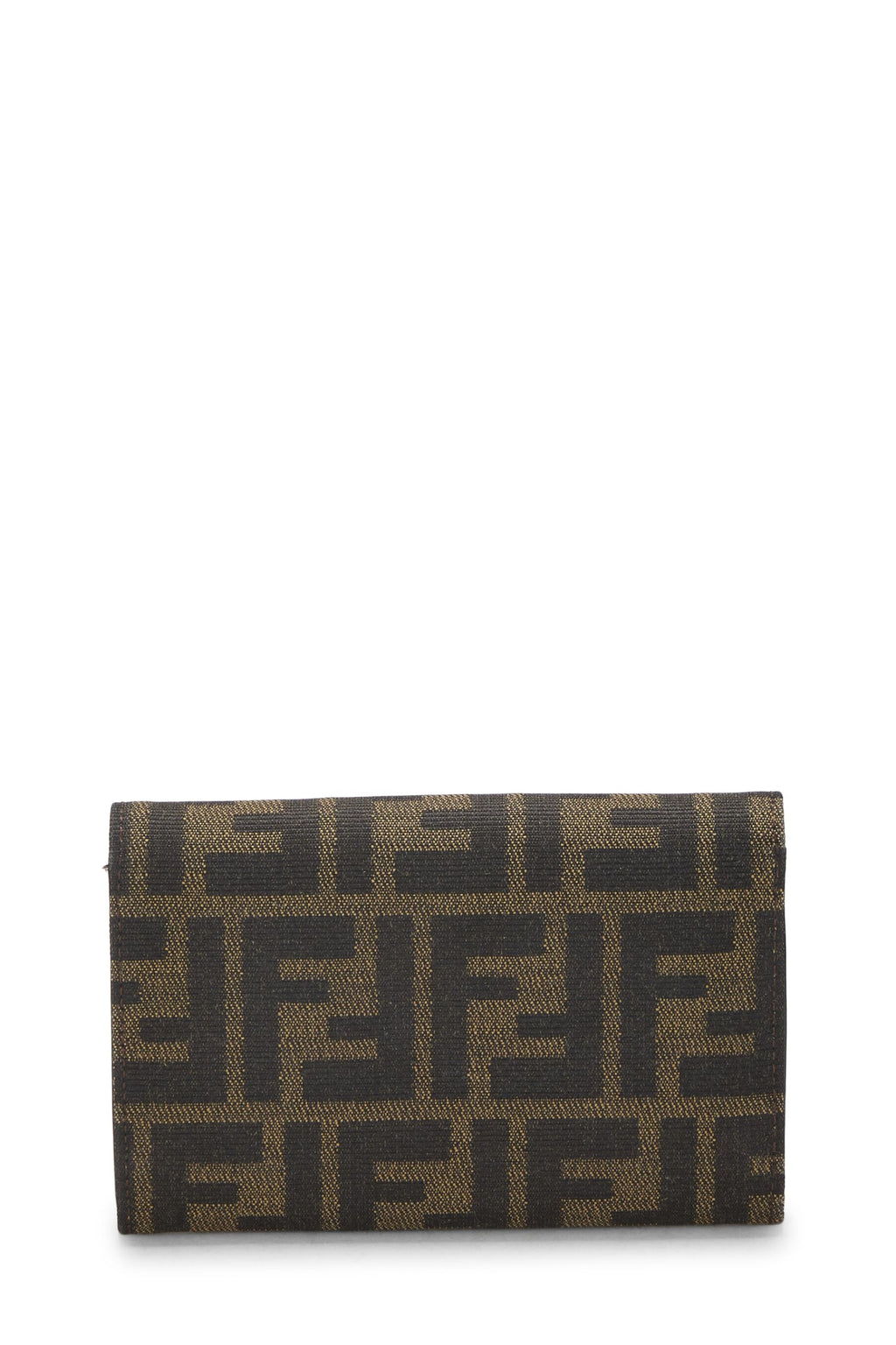 Fendi,  Brown Zucca Canvas Compact Wallet, Brown