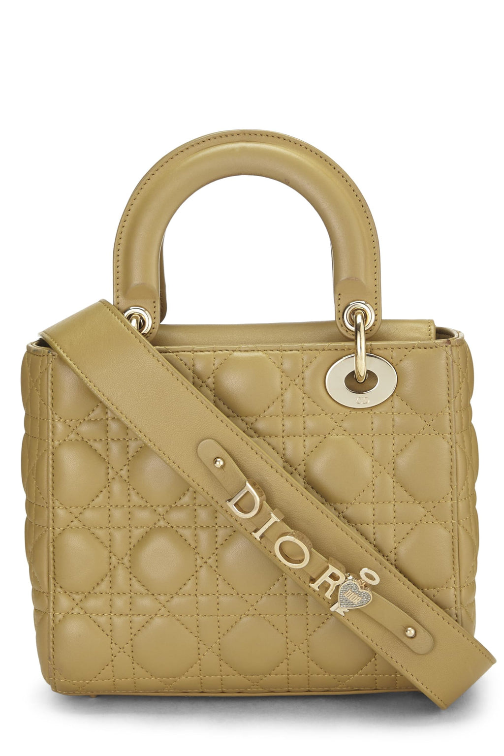 Dior,  Green Cannage Lambskin My ABCDior Lady Dior Small, Green