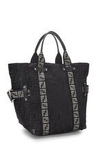Fendi,  Black Zucca Nylon Tote, Black