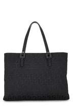 Fendi,  Pink Zucchino Canvas Tote Small, Black
