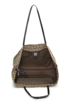 Fendi,  Brown Zucchino Roll Tote, Brown