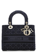 Dior,  Blue Velvet Cannage Lady D-Lite Medium, Blue