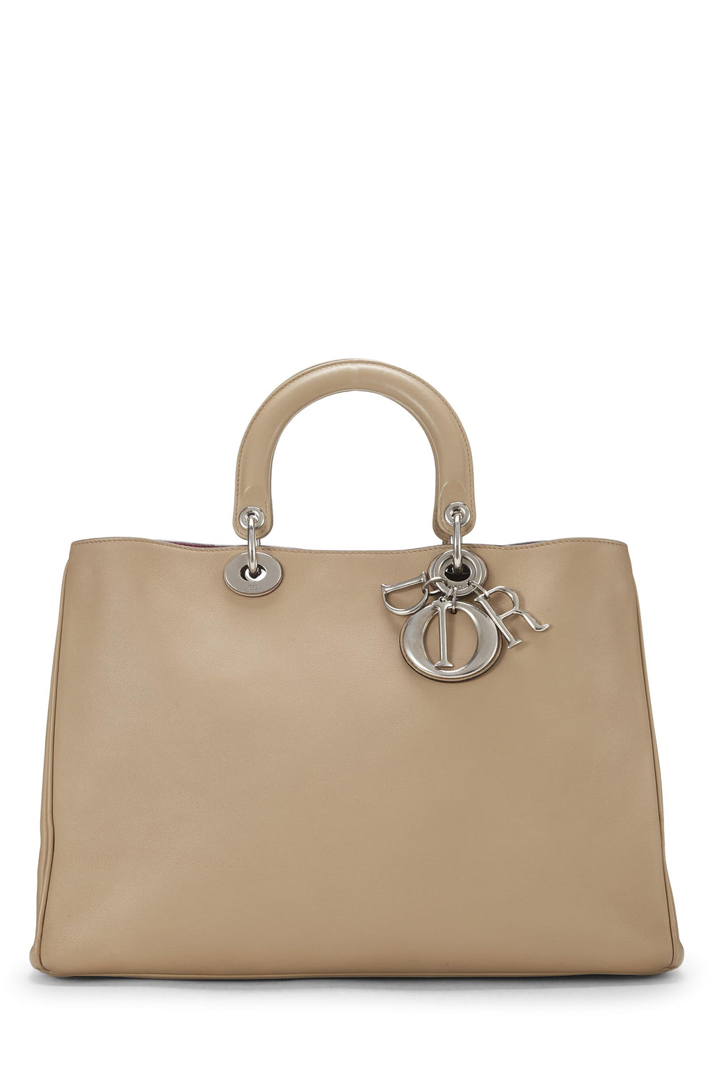Dior,  Beige Leather Diorissimo Medium, Beige