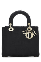 Dior,  Black Cannage Canvas Lady D-Lite Medium, Black