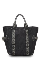 Fendi,  Black Zucca Nylon Tote, Black
