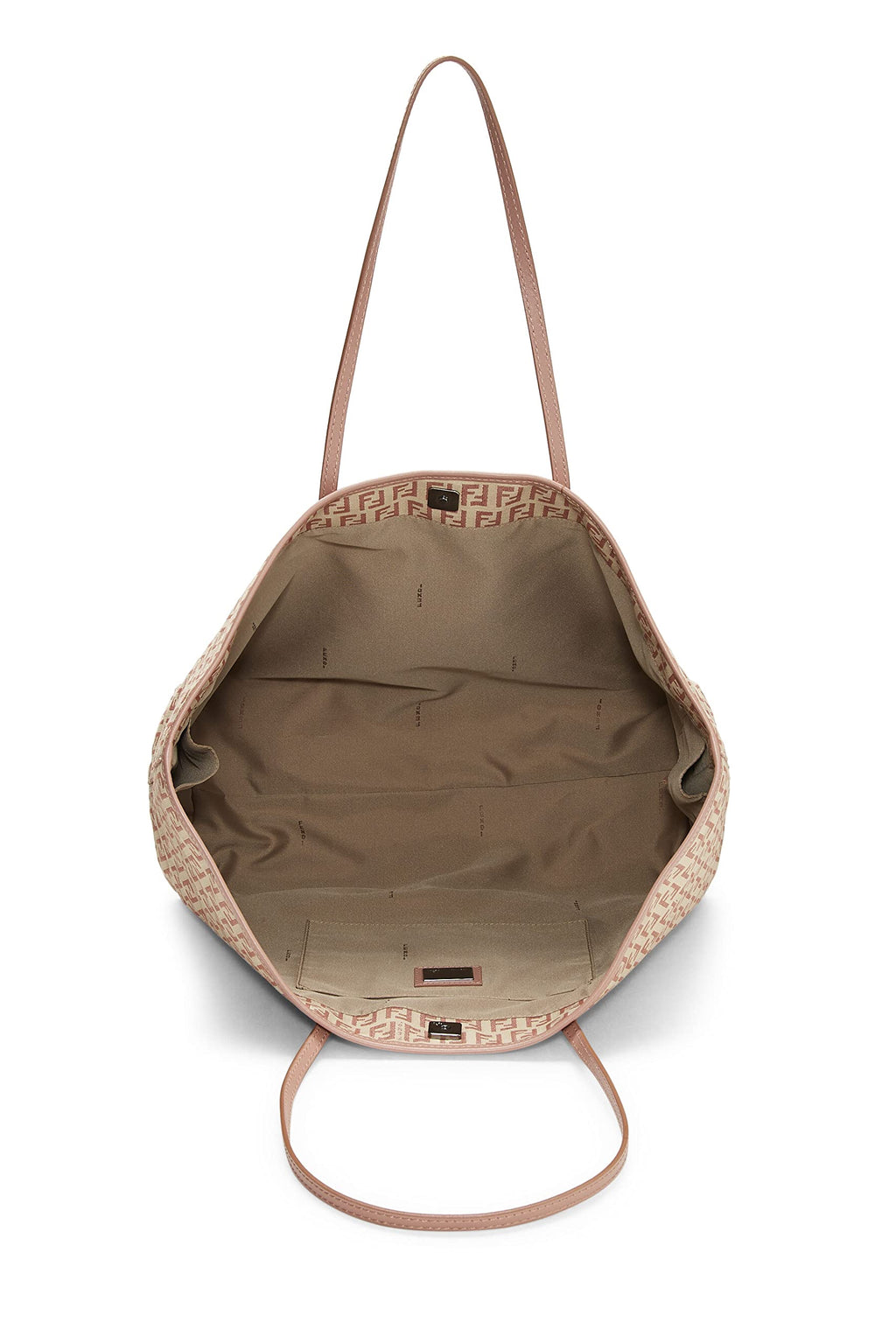 Fendi,  Pink Zucchino Canvas Tote Medium, Pink
