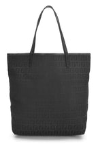 Fendi,  Black Zucchino Canvas Tote Small, Black
