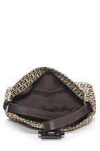 Fendi,  Beige Zucchino Canvas Shoulder Bag, Brown