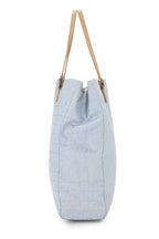 Fendi,  Blue Zucchino Canvas Vertical Tote Small, Blue