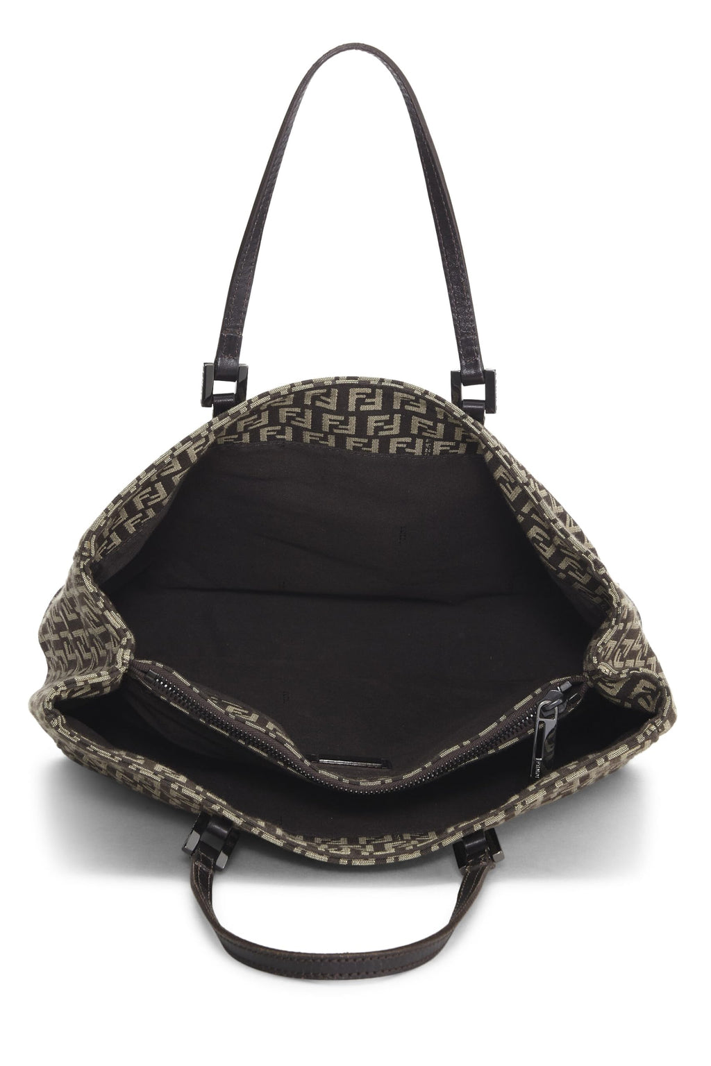 Fendi,  Brown Zucchino Canvas Tote, Brown