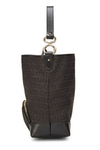 Fendi,  Black Zucchino Canvas Hobo, Black
