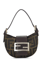 Fendi,  Brown Zucca Canvas Croissant Mini, Brown