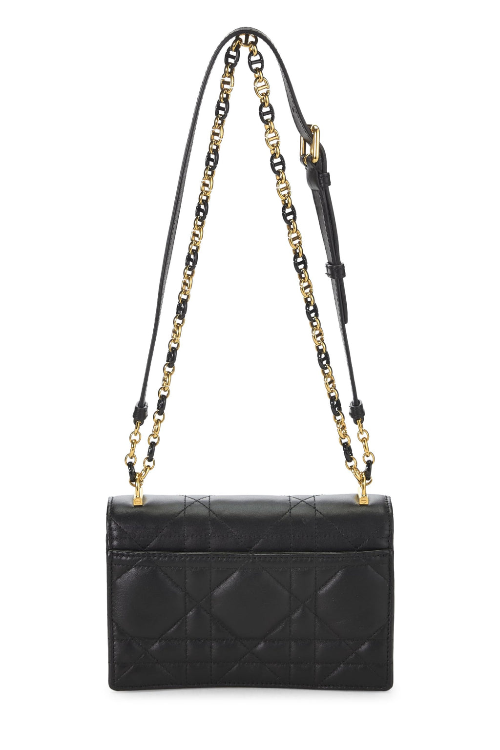 Dior,  Black Cannage Lambskin Miss Caro Bag Mini, Black