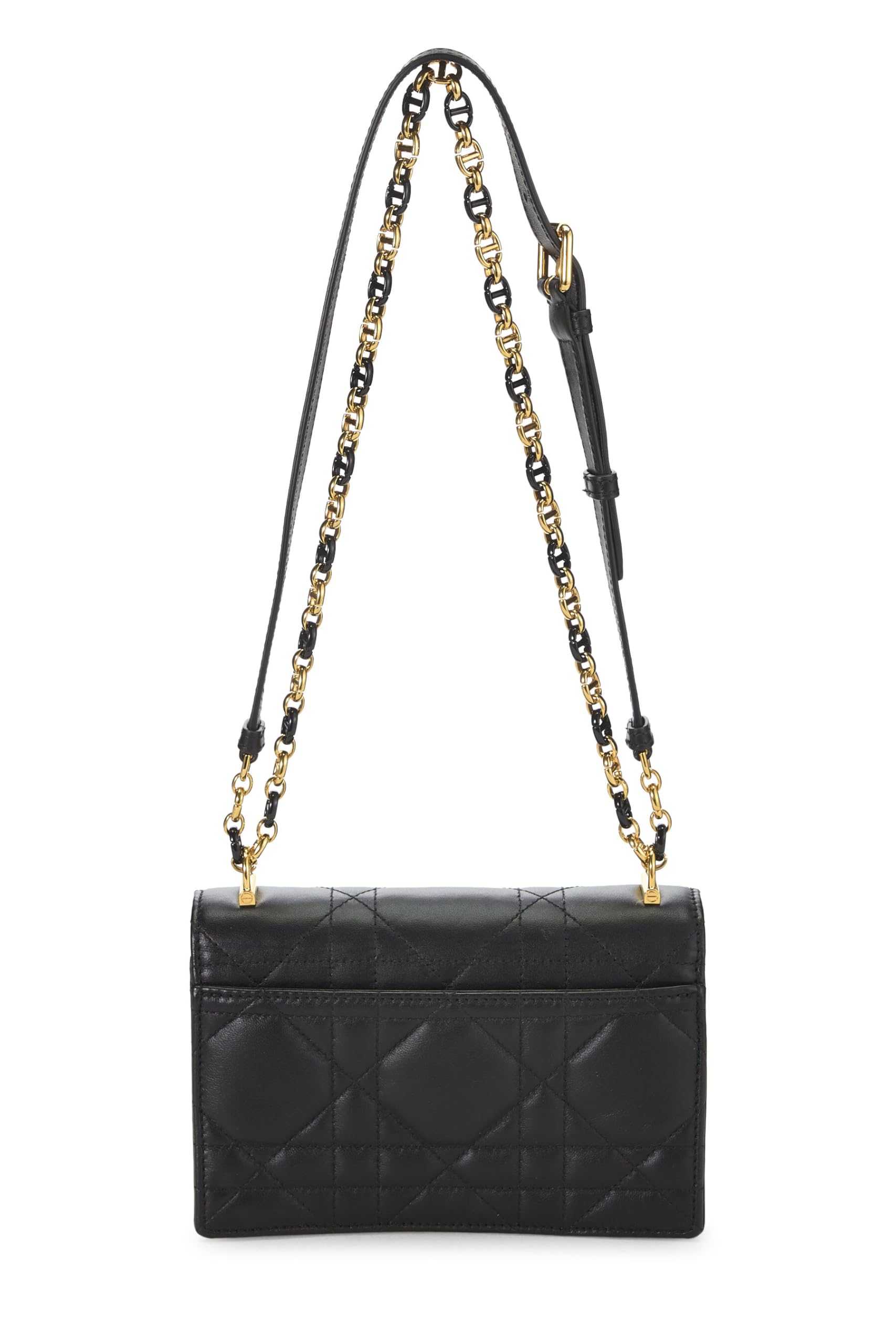 Dior,  Black Cannage Lambskin Miss Caro Bag Mini, Black