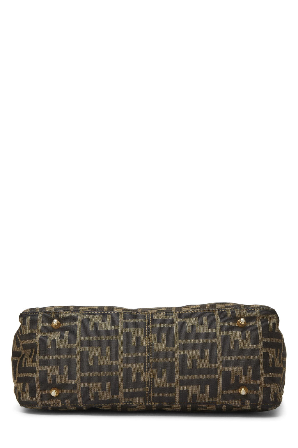 Fendi,  Brown Zucca Canvas Handbag Small, Brown