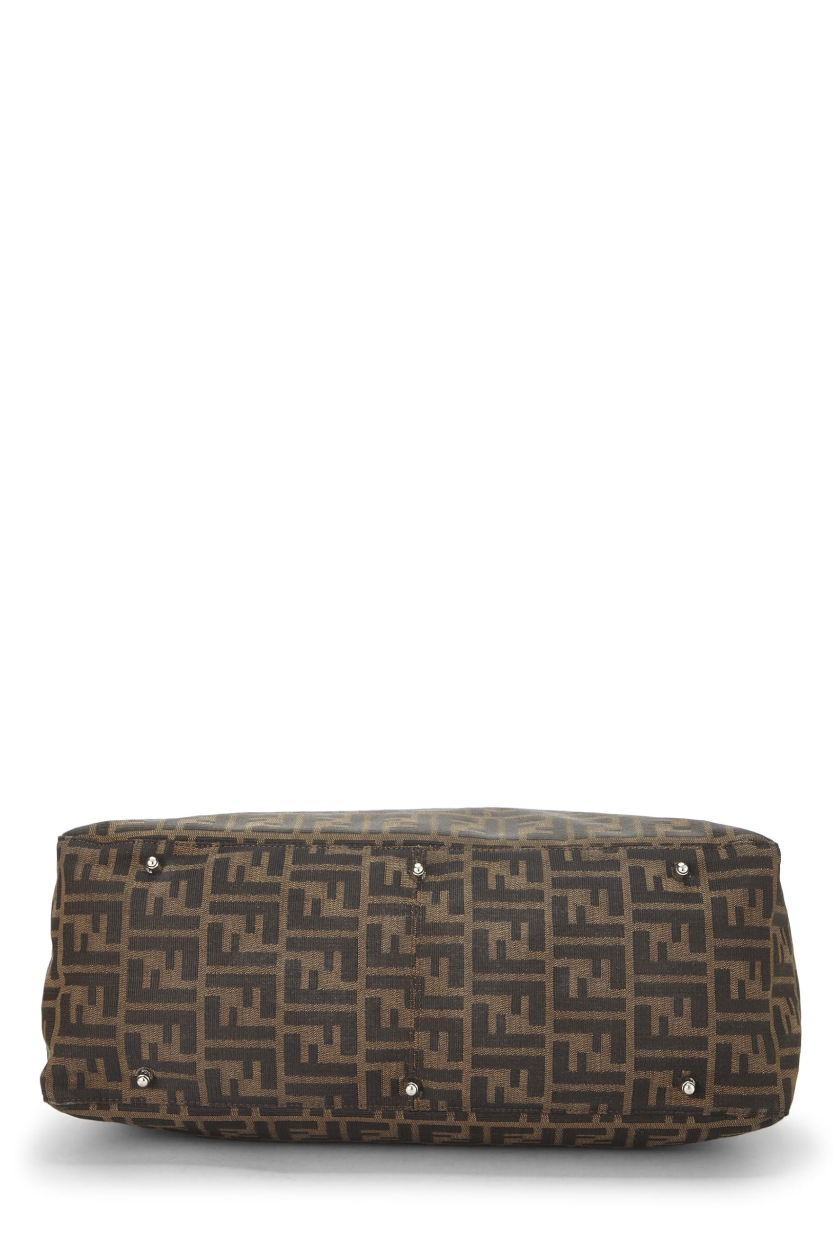 Fendi,  Brown Zucca Canvas Handbag Large, Brown