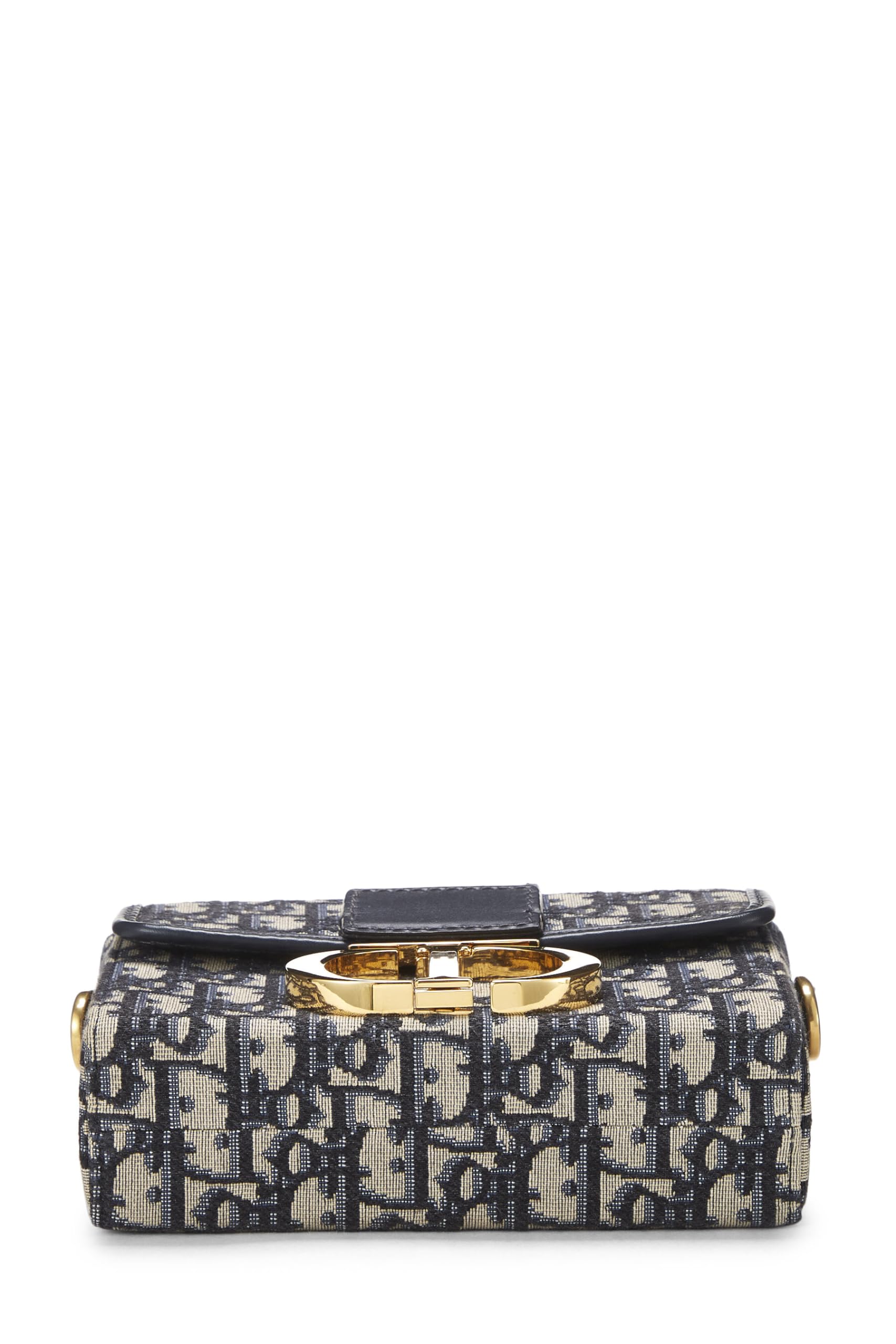 Dior,  Navy Oblique Jacquard 30 Montaigne Box Bag, Navy