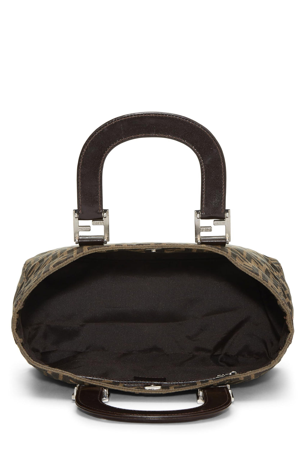 Fendi,  Brown Zucca Canvas Handbag Small, Brown