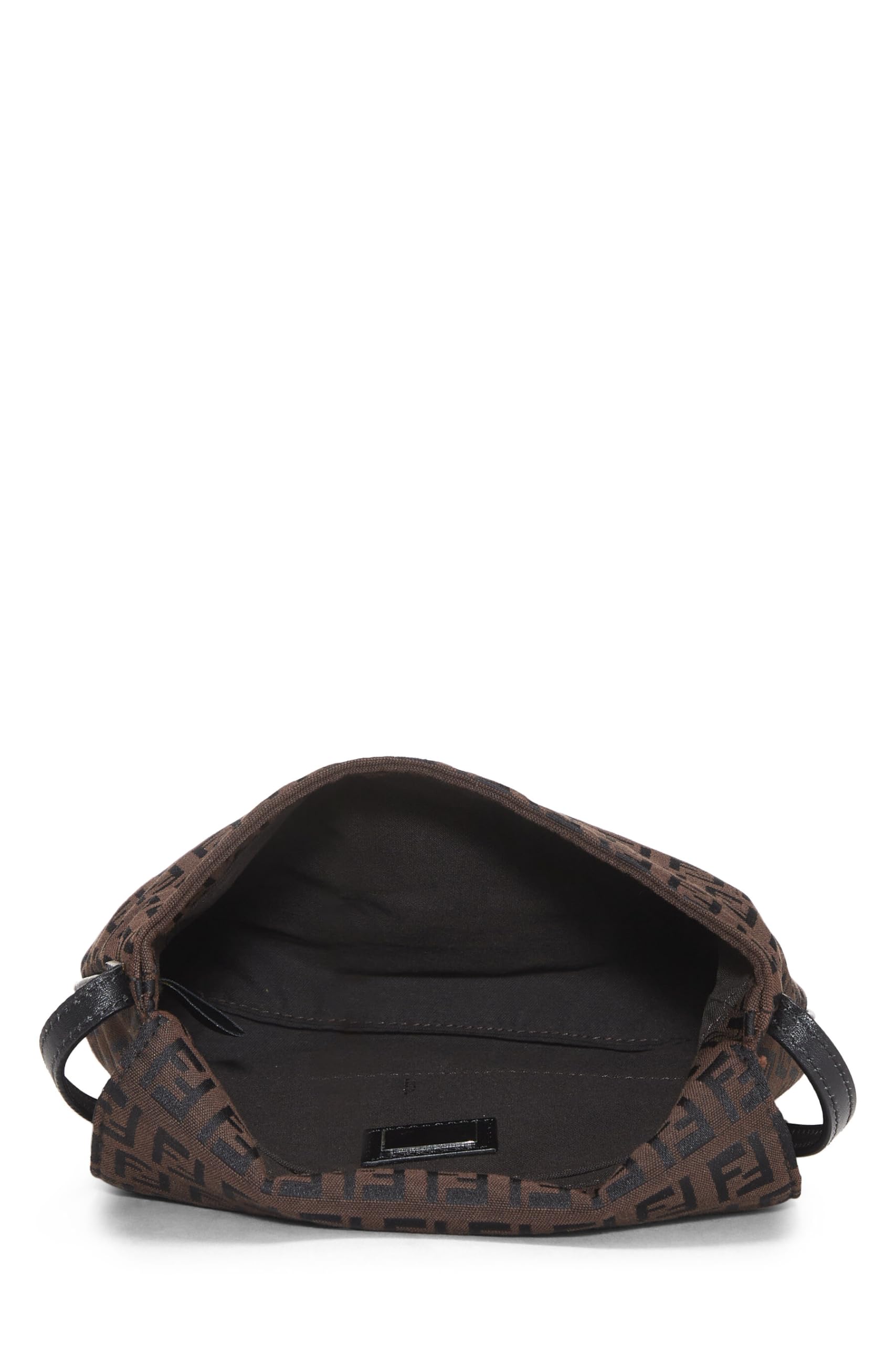 Fendi,  Brown Zucchino Canvas Tube Messenger Small, Brown