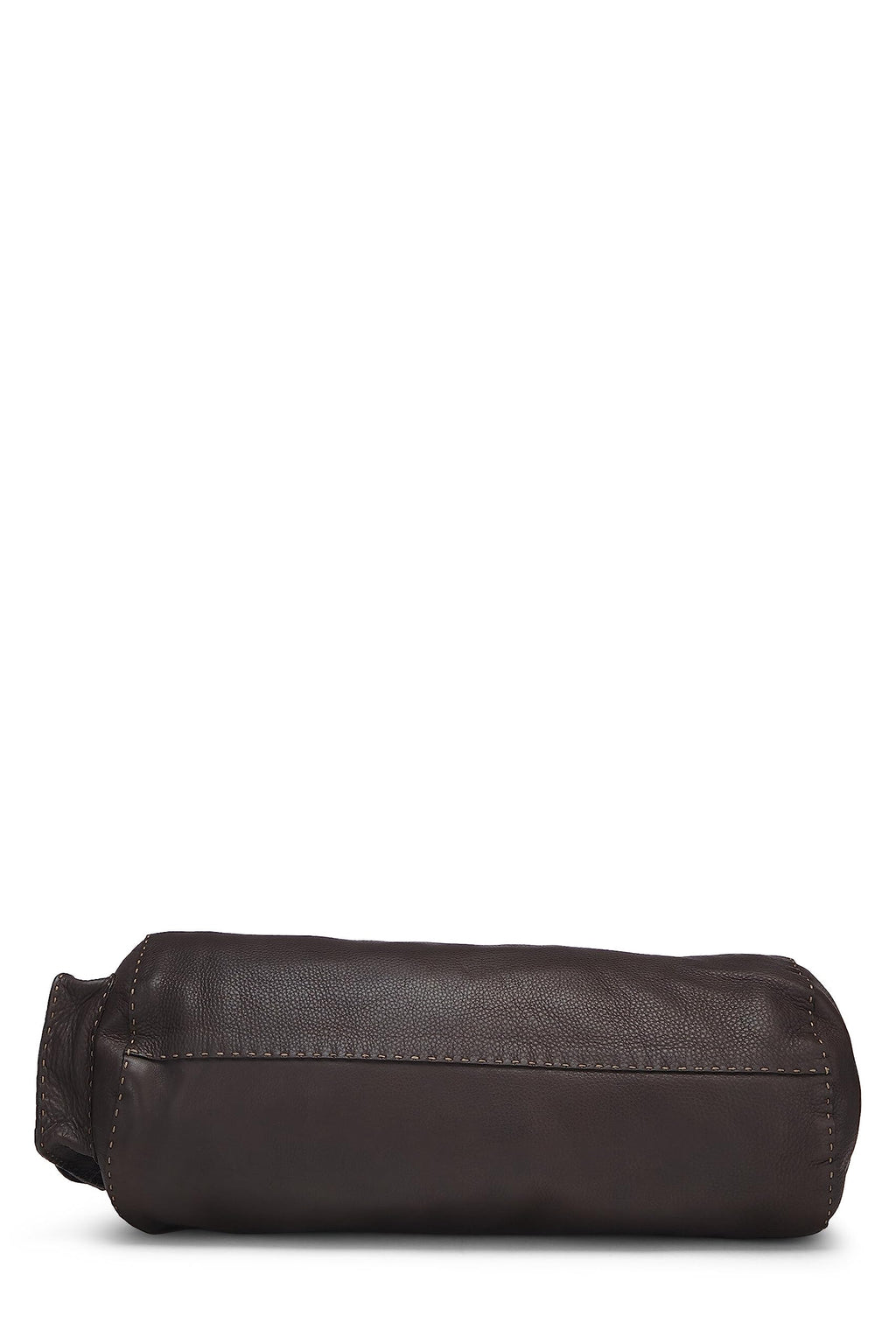 Fendi,  Brown Leather Selleria Shoulder Bag, Brown