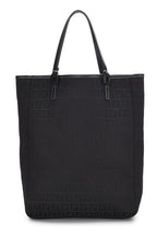Fendi,  Black Zucchino Canvas Tote, Black