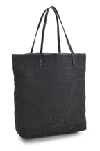 Fendi,  Black Zucchino Canvas Tote Small, Black