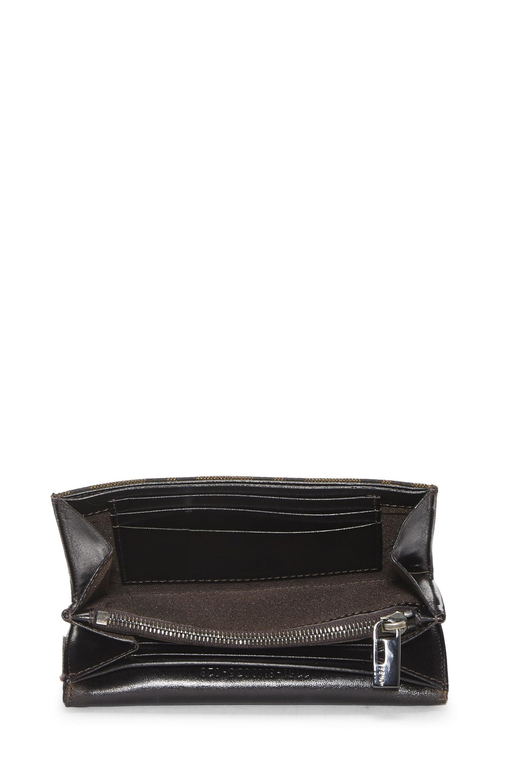 Fendi,  Brown Zucca Canvas Compact Wallet, Brown